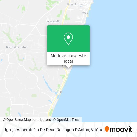 Igreja Assembléia De Deus De Lagoa D'Antas mapa