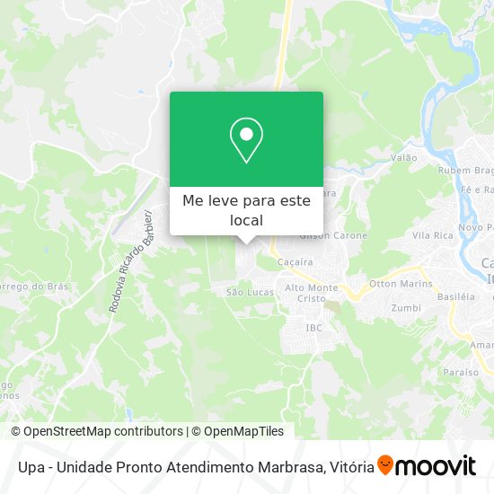 Upa - Unidade Pronto Atendimento Marbrasa mapa