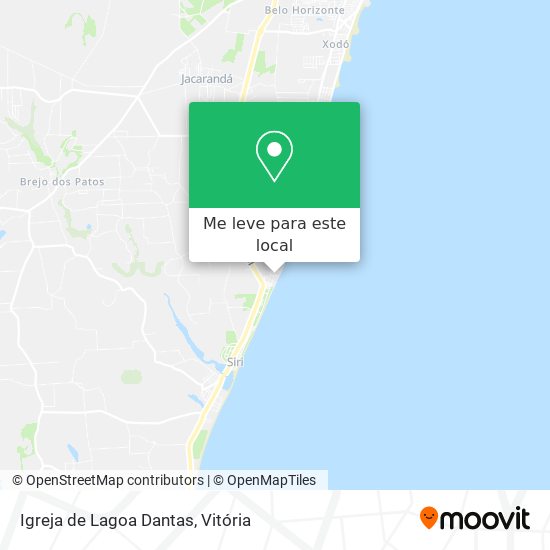 Igreja de Lagoa Dantas mapa