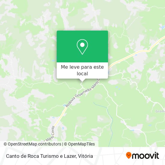 Canto de Roca Turismo e Lazer mapa
