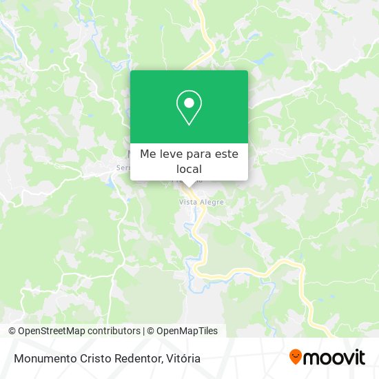 Monumento Cristo Redentor mapa