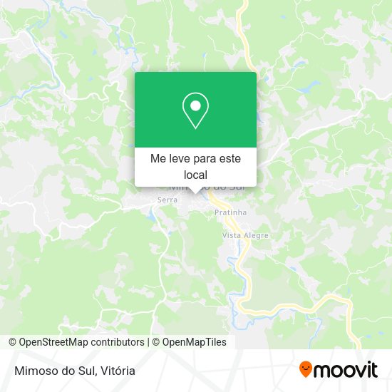 Mimoso do Sul mapa