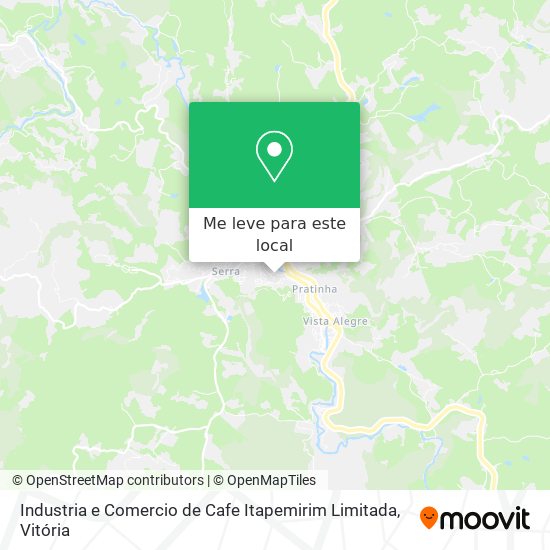Industria e Comercio de Cafe Itapemirim Limitada mapa
