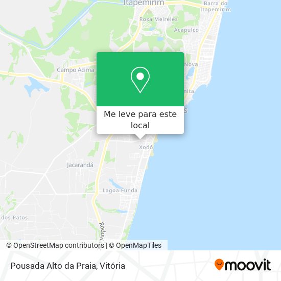Pousada Alto da Praia mapa