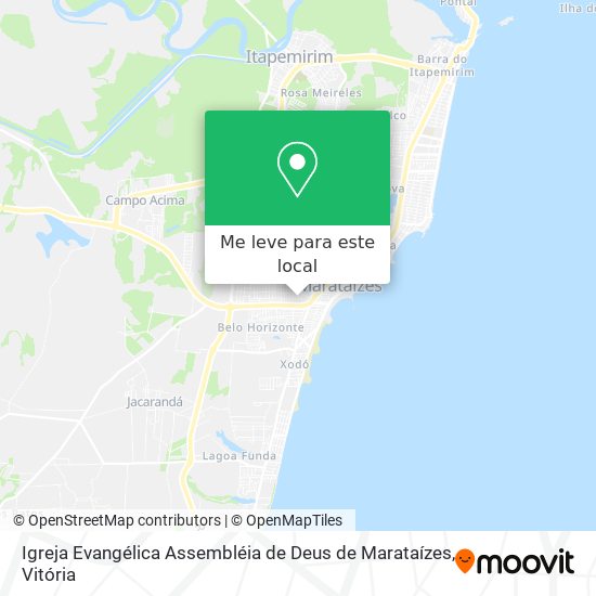 Igreja Evangélica Assembléia de Deus de Marataízes mapa