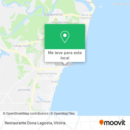 Restaurante Dona Lagosta mapa
