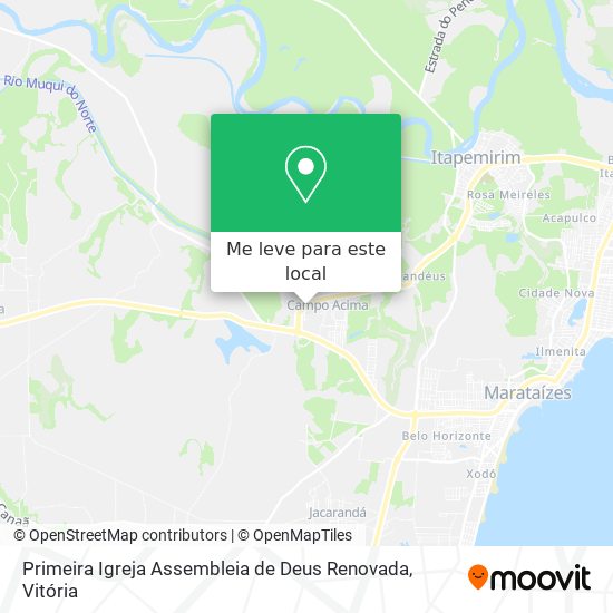 Primeira Igreja Assembleia de Deus Renovada mapa