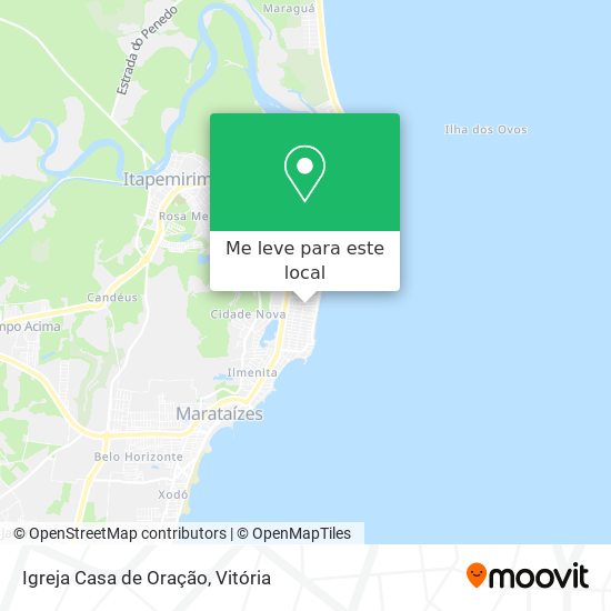 Igreja Casa de Oração mapa