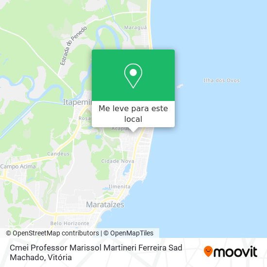 Cmei Professor Marissol Martineri Ferreira Sad Machado mapa