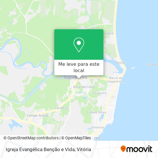 Igreja Evangélica Benção e Vida mapa