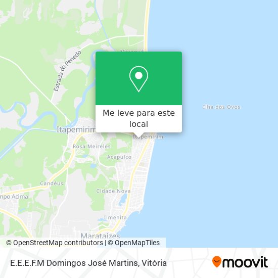 E.E.E.F.M Domingos José Martins mapa