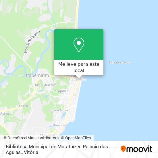 Biblioteca Municipal de Marataízes Palácio das Águias. mapa