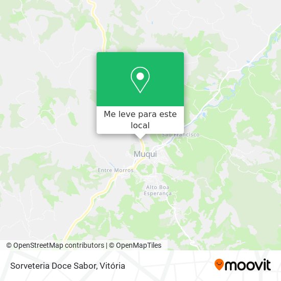 Sorveteria Doce Sabor mapa