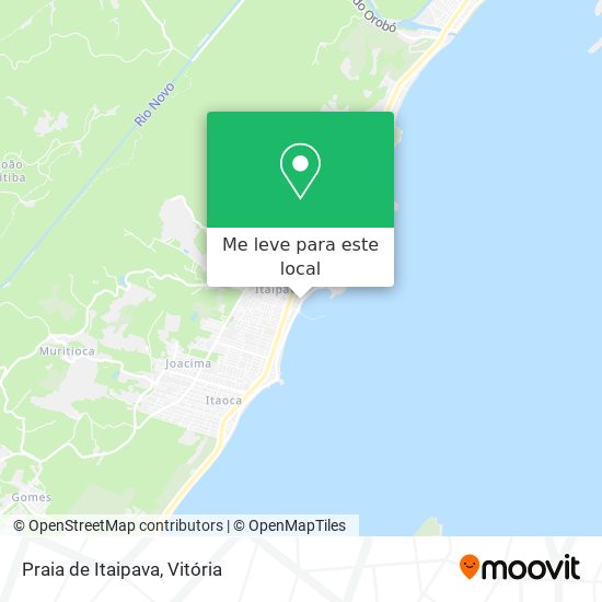 Praia de Itaipava mapa