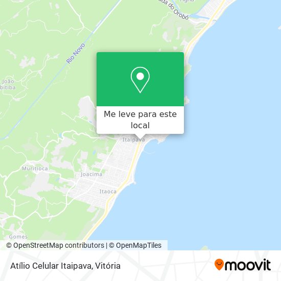 Atílio Celular Itaipava mapa