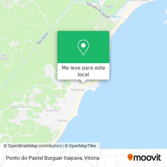 Ponto do Pastel Burguer Itaipava mapa