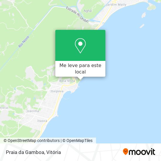 Praia da Gamboa mapa