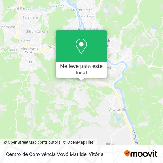Centro de Convivência Vovó Matilde mapa