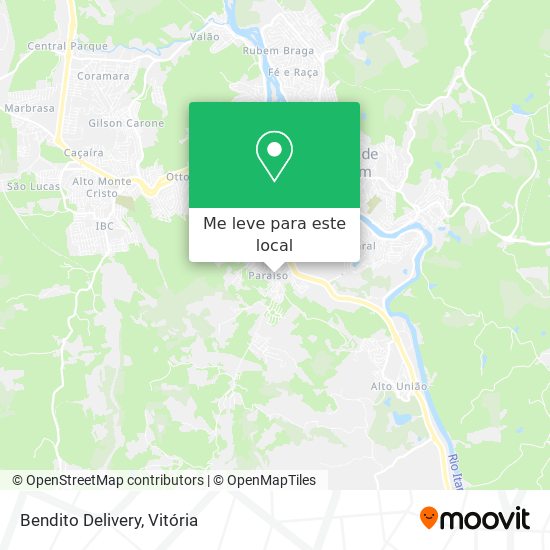 Bendito Delivery mapa
