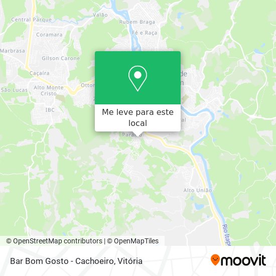 Bar Bom Gosto - Cachoeiro mapa