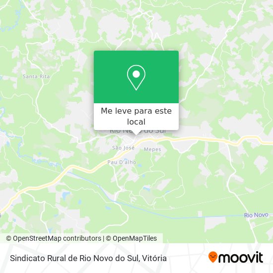 Sindicato Rural de Rio Novo do Sul mapa