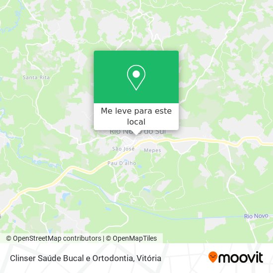 Clinser Saúde Bucal e Ortodontia mapa
