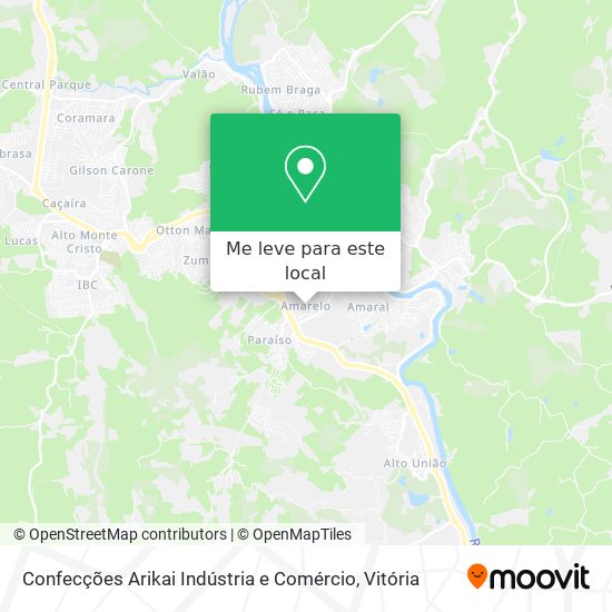 Confecções Arikai Indústria e Comércio mapa