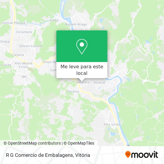 R G Comercio de Embalagens mapa