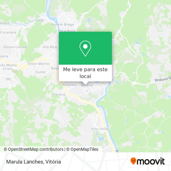 Marula Lanches mapa