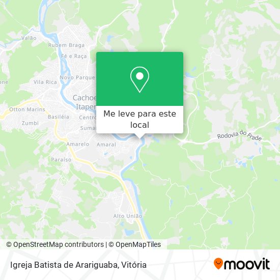 Igreja Batista de Arariguaba mapa