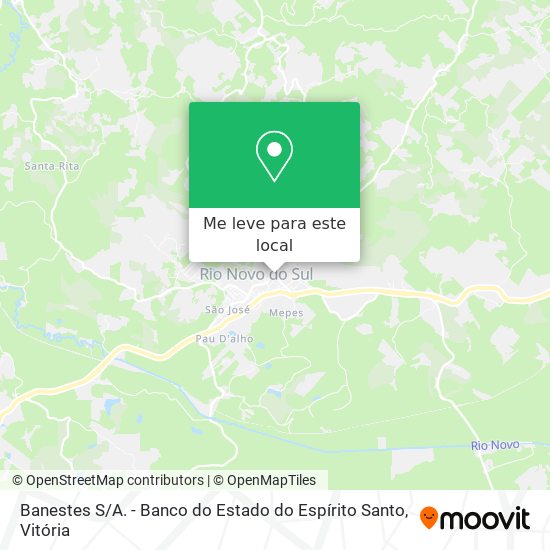 Banestes S / A. - Banco do Estado do Espírito Santo mapa