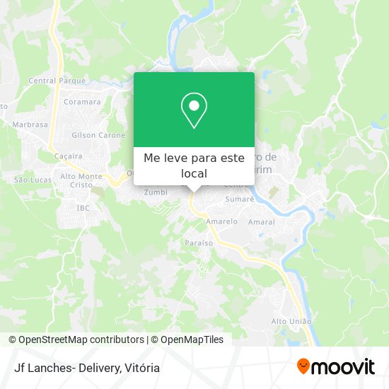 Jf Lanches- Delivery mapa