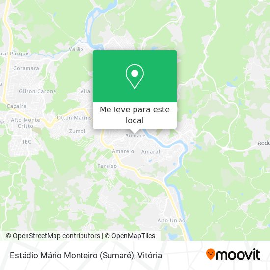 Estádio Mário Monteiro (Sumaré) mapa