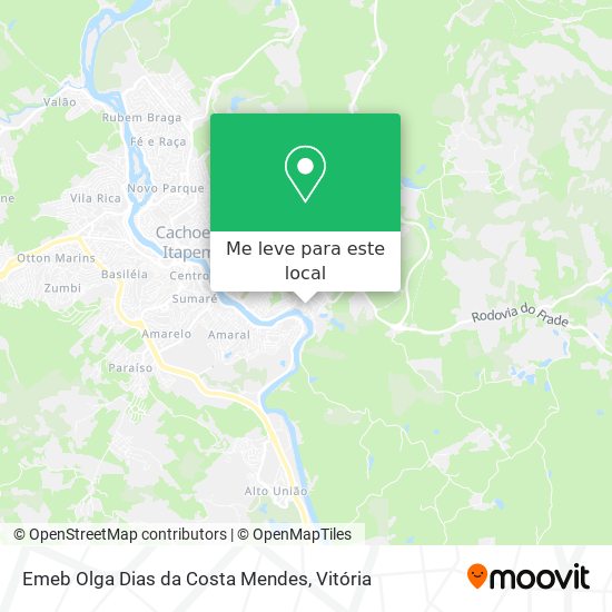Emeb Olga Dias da Costa Mendes mapa