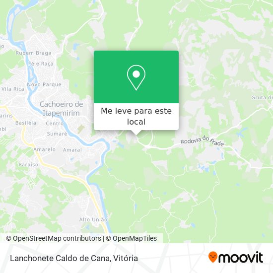 Lanchonete Caldo de Cana mapa