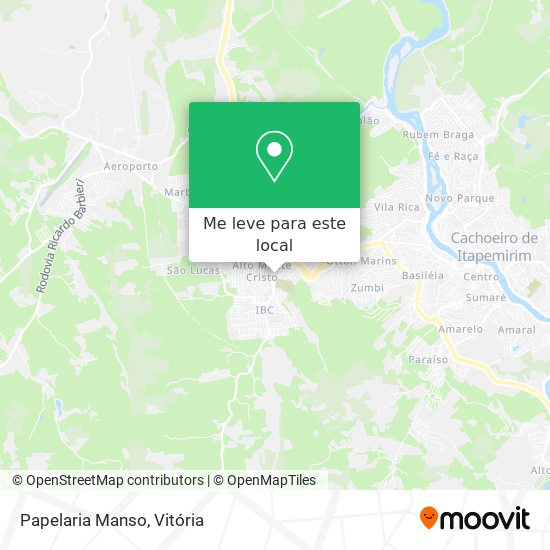 Papelaria Manso mapa