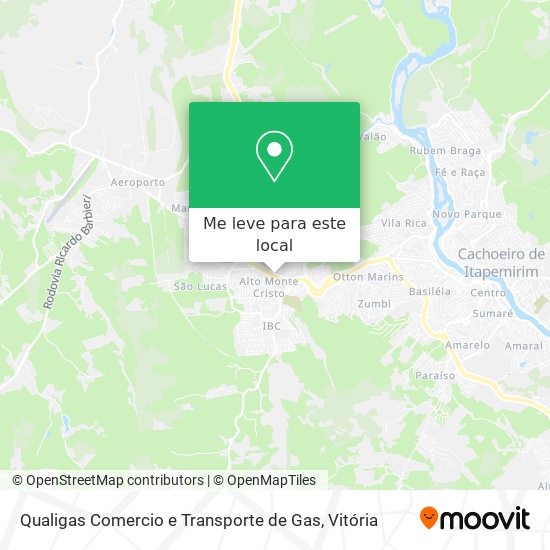 Qualigas Comercio e Transporte de Gas mapa