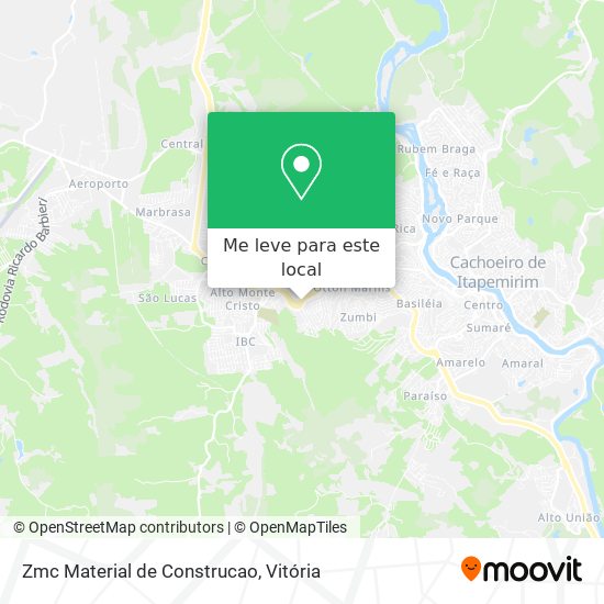 Zmc Material de Construcao mapa
