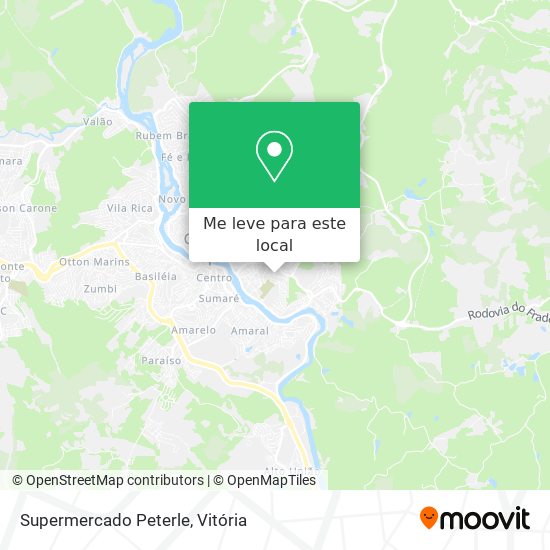 Supermercado Peterle mapa