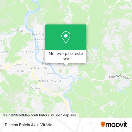 Piscina Baleia Azul mapa