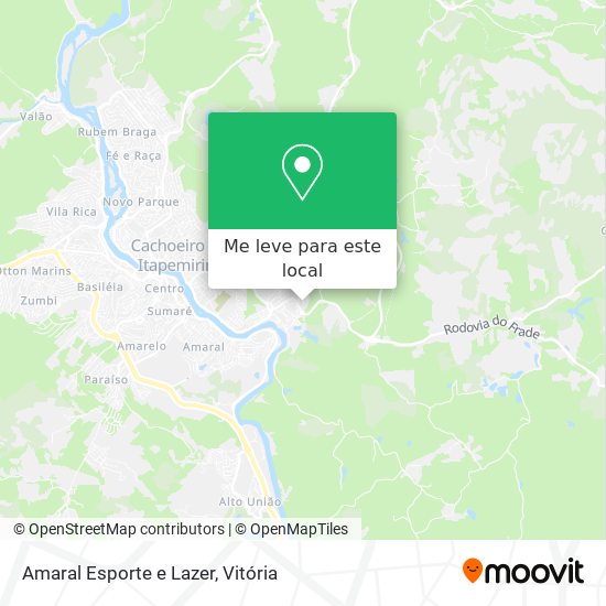 Amaral Esporte e Lazer mapa