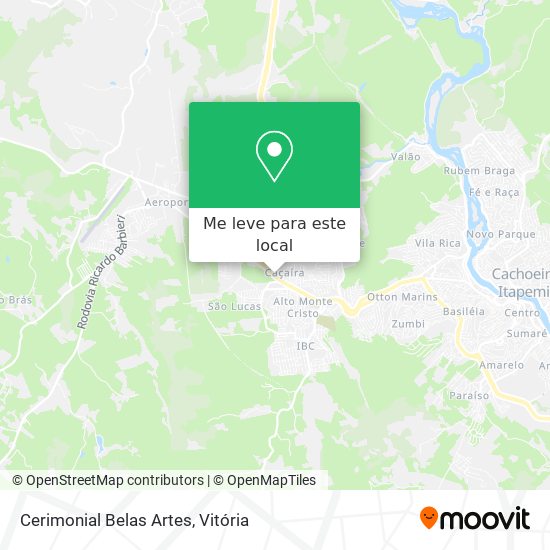 Cerimonial Belas Artes mapa