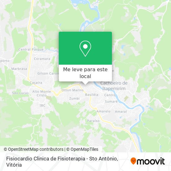Fisiocardio Clinica de Fisioterapia - Sto Antônio mapa