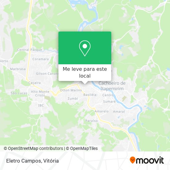 Eletro Campos mapa