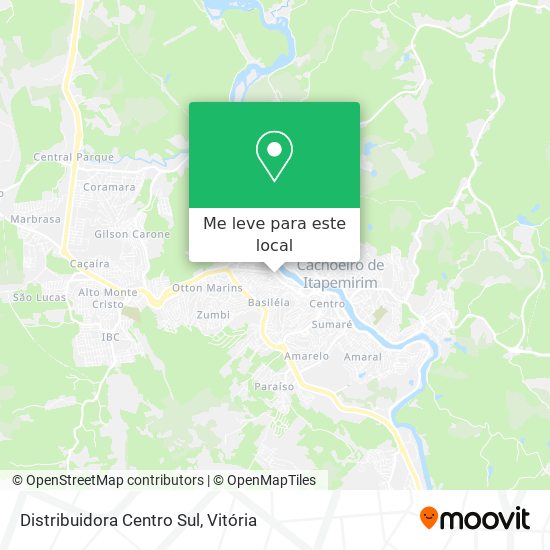 Distribuidora Centro Sul mapa