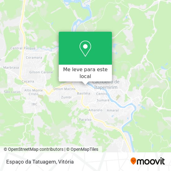 Espaço da Tatuagem mapa