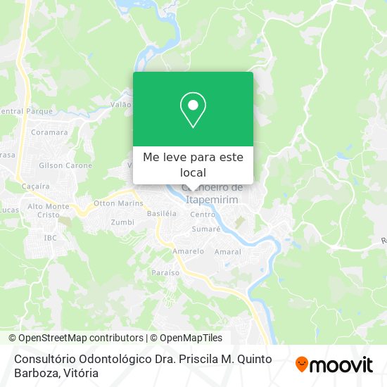 Consultório Odontológico Dra. Priscila M. Quinto Barboza mapa