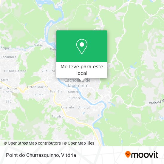 Point do Churrasquinho mapa