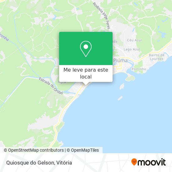 Quiosque do Gelson mapa
