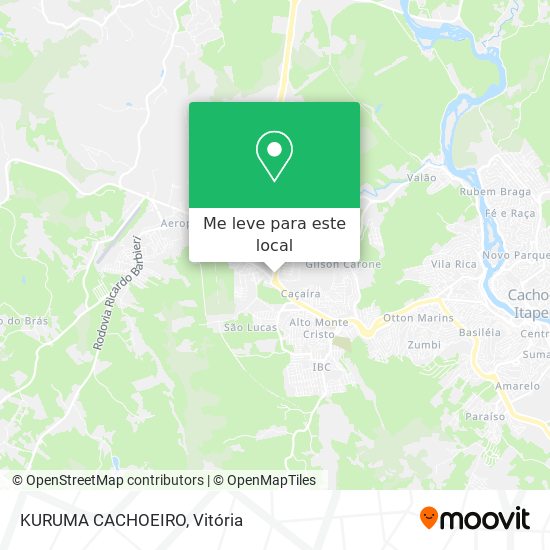 KURUMA CACHOEIRO mapa